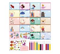 Eventerde Art par grattage pour | Cadeaux de Fête Arc-en-| Papier d'art à gratter - Pour Salle De ole À La Maison Maternelle Voyage En Voiture Salle D'Attente Anniversaire Noël Garçons Filles