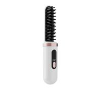 Eventerde Brosse Lisseuse de Voyage,Chauffage Rapide Écran LED Outil de Lissage Sans Fil - Lisseur et Boucleur pour Cheveux,Pour Déplacements Voyage Vacances Rendez-vous Usage Quotidien