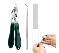 Eventerde Coupe-Ongles Courbé Pour Pieds,Coupe-Ongles en Acier Inoxydable - Dispositif Portable Anti-Éclaboussure pour Couper et Soigner les Ongles de Main pour Hommes Femmes Seniors Maison Voyage