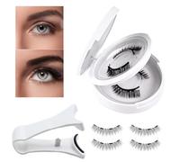 Eventerde Coussins magnétiques, kit de cils magnétiques | 4 pièces Natural Look Clusters avec applicateur - Fours de maquillage pour les femmes pour les dates de voyage à domicile Performances