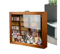 Eventerde Étagère en Bois Anti Stress - Jouets De Table Portables avec 200 Livres Miniatures - Décor Maison De Bibliothèque en Bois - pour Amis Collègues Anniversaire Noël Nouvelle Année Mariage