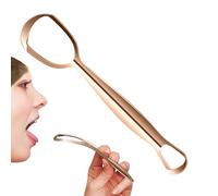 Eventerde Gratte-Langue Pour Adultes - Brosse Nettoyante pour Langue en Acier Inoxydable - Nettoyeur en Forme d'Éventail Réduit la Mauvaise Améliore l'Hygiène Buccale Soin Quotidien pour Toute la