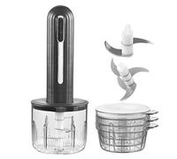 Eventerde Hachoir Électrique Mini pour Aliments | Robot Culinaire USB Rechargeable,Hachoir Portable Sans Fil pour Oignons Fruits Légumes Viande et Préparation Salade