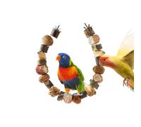 Eventerde Jouet à mâcher pour oiseaux, jeu d'aiguisage à bec - Jouets en bois pour oiseaux de petite et moyenne taille comme inséparables | Pour la santé des gencives chez les petits et moyens