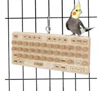 Eventerde Jouets en liège pour Perroquet, Jouets en Bois de liège pour Oiseaux, Accessoires pour Cages à perroquets, Jeux de Chasse au trésor en liège pour Cacher des friandises, Jouet pour Perroquet