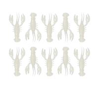 Eventerde Leurre pour Écrevisse | Leurres Souples pour Pêche À L'Écrevisse 10 Pièces,Leurre Souple Nageur Réaliste À Immersion pour Eau Douce Eau Salée Rivière Lac Aquarium