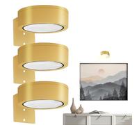 Eventerde Lumières du cadre d'image, lumières d'image LED pour l'art mural | Lumières de peinture auto-off dimmables avec télécommande pour mur - Éclairage d'art sans fil pour le couloir de garage de