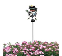 Eventerde Lumières Solaires pour Allées - Étanche Grenouille Escargot Piquet Métallique - Lumières Solaires Extérieures | pour Décoration De Jardin Cour Pelouse Maison Arrière-Cour Allée