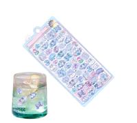 Eventerde Mini autocollants drôles | petits autocollants puissants - autocollants artisanaux 3D en relief - pour scrapbooking, agendas, cartes postales pour enfants, salle de classe, école maternelle