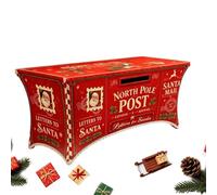 Eventerde Nappes De Noël Housse Élastique Réutilisable 76x122 cm | Housse de table ajustée extensible Pour Dîner de Fête, Banquet, Buffet, Salon Professionnel, , Mariage, Anniversaire, B