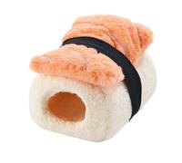 Eventerde Nid pour Hamster,Habitat Semi-Fermé Décoif pour Cage | Literie Douce Habitat Petit Animal | pour Escalade Dodo Hamster Hérisson Écureuil Chinchilla