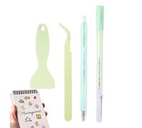 Eventerde Outils de Scrapbooking, Stylo à Colle pour Scrapbooking | Kit de stylos à Colle pour Outils à Main 4 pièces - Ensemble d'outils manuels adhésifs puissants pour Le Collage, l'art du