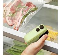 Eventerde Petit scellant, petit scellant pour sacs à copeaux - Scelleuse sous vide magnétique 2 en 1,Scelleuse de sacs de collation rechargeable pour collations, découpe et scellage de