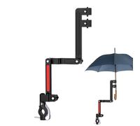 Eventerde Pince de parapluie pour poussette, parapluie pour poussette avec pince - Porte-parapluie pour fauteuil roulant - Porte-parapluie robuste pour chariot de golf, support de parapluie pour