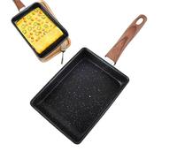 Eventerde Poêle À Omelette Japonaise - Poêle Pour Tamagoyaki, 16x36cm, Poêle À Frire Rectangulaire Profonde, Poêles Rectangulaires Avec Revêtement Antiadhésif, Poêle À Frire Carrée