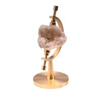 Eventerde Présentoirs pour Roches d'Exposition | Base Réglable Pour Minéraux - Avec support à clip rembourré pour cristaux,pour Lieu de Travail Domicile Étagère Boutique Table de Chevet Comptoir