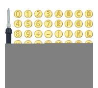 Eventerde Pyrogravure Sur Bois, Matériel De Marquage Au Pyrographe, Stylo À Température Réglable Avec Modèles Lettres Et Chiffres Pour Artisanat De Décoration