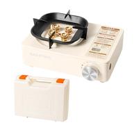 Eventerde Réchaud portable, réchaud d'extérieur pour cuisiner, avec mallette de transport, équipement de cuisine d'extérieur robuste pour alpinisme, pique-nique, expédition