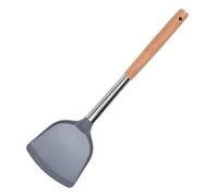 Eventerde Retourneur de spatule en silicone,Tourneur de spatule en silicone | Tourne-crêpes en silicone et acier inoxydable avec manche en bois | Gadgets de cuisine multifonctionnels, pelle de cuisine