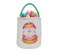Eventerde Sacs de Pâques mignons, panier de Pâques drôle vide - Sac d'organisateur de fourrette de collation grande capacité | Pâques de rangement en toile de fournitures de Pâques pour les œufs, les