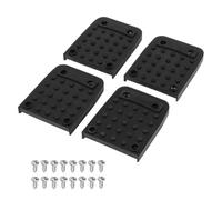 Eventerde Semelles de Remplacement pour Échasses de Plâtre,4 Pièces Patins d'Échafaudage,avec 16 Vis Plaquettes en Caoutchouc Antidérapantes - pour Tripodes Construction Bâtiment Acrobatie Spectacle