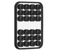 Eventerde Support de téléphone portable à ventouse double face en silicone | Ventouse adhésive pour téléphone portable | avec support miroir pour voiture bureau | pour femmes hommes conduite bureau