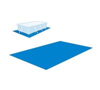 Eventerde Tapis De Sol pour Piscine Rectangulaire Tapis De Revêtement De Sol De Piscine PE Bâche De Sol Imperméable Et Durable Indéchirable pour Protéger Le Sol De Votre