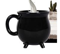 Eventerde Tasse Chaudron, Mug Céramique Halloween pour Boissons, Décor de Bureau Boisson Gothique pour Femme Boissons Chaudes Froid Jus Thé Cappuccino Salon Cuisine Bureau