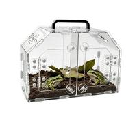 Eventerde Terrarium pour Reptiles | Enclos Acrylique Portable Anti-évasion | Habitat pour lézard araignée | pour Maison Bureau Intérieur Voyage Tortue Gecko Lézard Grenouille Dragon Barbu