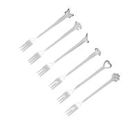 EVENTO Coffret de 6 Fourchettes à Cocktail Fantaisie inox Mepra