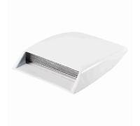 Évents Couvercle d'Admission 1 Pièce Universelle Scoop Décoratif Flux D'Air Admission Capot Évent Couverture Capot Grille Admission D'Air Style Améliorations Auto(WHITE)