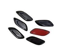 Évents Couvercle d'Admission 2/6 Pièces Garniture Décorative Admission Universelle Auto Flux D'air Pare-chocs Latéral Ventilation Décalcomanie Scoop Moteur Rénovation Extérieure Auto(6pcs)