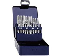 Eventus by Exact 10701 Set de tarauds manuels 21 pièces métrique coupe à droite DIN 352 HSS 1 set