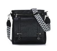 EVEOUT Sac à bandoulière en Cuir Synthétique pour Femme avec Large Sangle réglable,Sac élégant Rétro à Rabat pour Un Usage Quotidien