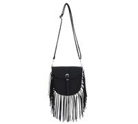 EVEOUT Sac Bandoulière Femme en Cuir PU Mat avec Franges Sac à Main Bohème Style Western Sac Épaule Hippie avec Pompons