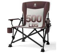 EVER ADVANCED Chaise de Camping Pliable - Charge maximale : 230 kg - Taille XL - Largeur d'assise : 62 cm - avec Poche latérale - Porte-gobelet - Chaise de pêche - pour Camping, extérieur, Balcon