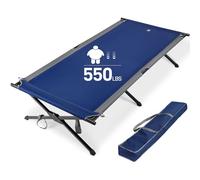 EVER ADVANCED Lit de Camp Pliant XXL 300 KG Capacité de Charge Lit Pliant Grand & Large 214 cm x 106 cm Lit de Camping Robuste pour Camping, Voyages, intérieur, extérieur, Plage et Jardin