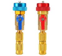 Ever Outil de Retrait de Noyau de Valve, Outils de réparation côté Pression, climatisation R134A Outil de démontage Rapide de Noyau de Valve Outil Haute Basse Pression