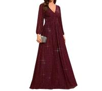 Ever-Pretty Robe Demoiselle d'honneur Femme A Line Brillants Robe Femme Chic et Elegant Bordeaux 52