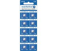 EverActive AG3 Lot de 10 Piles alcalines Mini G3 LR736 LR41 1,5 V Durée de Vie 5 Ans 1 Carte Blister
