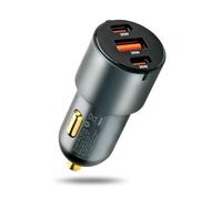 everActive CC-40Q Chargeur de Voiture 60 W - 2 × USB-C Power Delivery & USB-A QC 3.0, pour Smartphone, Tablette et Ordinateur Portable, Chargeur Rapide pour 3 appareils, 12-24 V