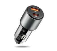 everActive CC-60Q Chargeur de Voiture 83 W - USB-C Power Delivery & USB-A QC 3.0, convertisseur Boost, Chargeur Rapide pour Smartphone, Tablette et Ordinateur Portable, 12-24 V