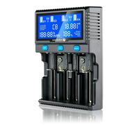 Everactive Chargeur de batteries UC4200 Compatible Ni-MH et Li-ion Blanc