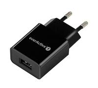 everActive Chargeur Secteur avec 1 USB Femelle 2,4 A Haute efficacité Charge Rapide Puissance Totale 12 W Boîtier Solide Monobloc Modèle SC- 200B
