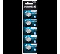 Everactive CR16205BL - Pack de 5 Piles Lithium CR1620 3V, Autonomie 10 ans, Diamètre 16mm, Hauteur 2mm, Usage Unique