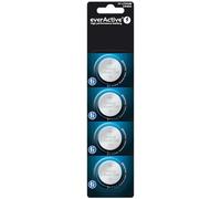 everActive Lot de 4 piles bouton au lithium CR3032 3 V | Batterie la plus puissante, durée de vie de 10 ans, taille 30 x 3,2 mm, 1 blister