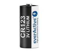 everActive Lot de 50 Piles CR123 Lithium 3V 10 Ans