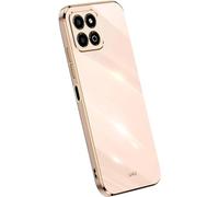 Everainy Coque Compatible pour Huawei Nova 9/Honor 50 Silicone Étui Motif One Piece Bumper Souple Mince Fine Galvanisé Housse Antichoc Drôle Cover Case (Rose)