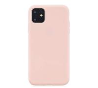Everainy Coque Compatible pour iPhone 12 Mini (5.4") Silicone Étui Ultra Mince Fine Housse Souple Bumper Antichoc TPU Gel Couleur Unie Drôle Mat Case Cover (Rose)