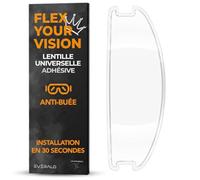 Everalo Lentille Antibuée Universelle pour Visière Intégral, Jet, Modulable